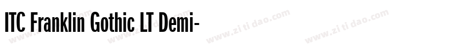 ITC Franklin Gothic LT Demi字体转换